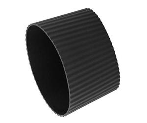 sourcing map Manchon antidérapant silicone pour bouteille en verre Noir