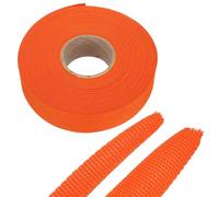 sourcing map Manchon de câble tressé thermorétractable en PET - Extensible - Rapport 2:1 - 2,5 cm, 18,3 m - Orange - 18,3 m