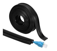 sourcing map Manchon de gestion de câbles de 3 m, 1,6 cm ID flexible pour câbles, isolation à clipser pour sous-station, réseaux électriques haute tension, noir