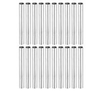 sourcing map Manchon Filetée Rond Écrou Accouplement M4x0.7mm Femelle Filetage 40mm Raccorder Tige Goujon Tube Écrou Connecteur pour Rallonger, Argenté Paquet de 20