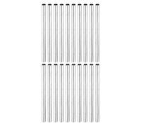 sourcing map Manchon Filetée Rond Écrou Accouplement M4x0.7mm Femelle Filetage 75mm Raccorder Tige Barre Goujon Tube Écrou Connecteur pour Rallonger, Argenté Paquet de 20