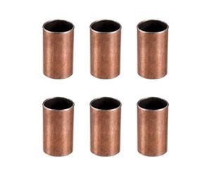 sourcing map Manchon Roulement Palier douille 16mm alésage x 18mm OD x 30mm longueur lisses sans huile enveloppées 6Pcs