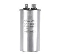 sourcing map Marche Condensateur Rond CBB65 40uF 40mfd 450V AC 40/85/21 | Aluminium Coffret avec Terminal pour Climatisateur Compresseur Moteur Chaleur Pompe Condensateur