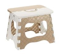 sourcing map Marchepied pliable de 20,3 cm pour adultes, capacité de 74,8 kg, tabouret antidérapant avec poignée, petit marchepied pliable, kaki pour salle de bain, chambre à coucher, cuisine