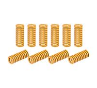 sourcing map Matrice Ressort, 10mm OD 25mm Long 20pcs Spirale Estampage Légère Charge Compression Matrice Ressorts pour Imprimante 3D Électrique Pièce, Jaune