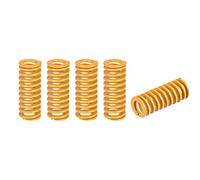 sourcing map Matrice Ressort, 10mm OD 25mm Long 5pcs Spirale Estampage Légère Charge Compression Matrice Ressorts pour Imprimante 3D Électrique Pièce, Jaune