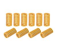 sourcing map Matrice Ressort, 12mm OD 25mm Long 20pcs Spirale Estampage Légère Charge Compression Matrice Ressorts pour Imprimante 3D Électrique Pièce, Jaune