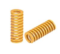 sourcing map Matrice Ressort, 12mm OD 30mm Long 2pcs Spirale Estampage Légère Charge Compression Matrice Ressorts pour Imprimante 3D Électrique Pièce, Jaune
