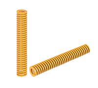 sourcing map Matrice Ressort, 18mm OD 125mm Long 2pcs Spirale Estampage Légère Charge Compression Matrice Ressorts pour Imprimante 3D Électrique Pièce, Jaune