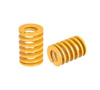 sourcing map Matrice Ressort, 18mm OD 25mm Long 2pcs Spirale Estampage Légère Charge Compression Matrice Ressorts pour Imprimante 3D Électrique Pièce, Jaune