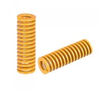 sourcing map Matrice Ressort, 18mm OD 65mm Long 2pcs Spirale Estampage Légère Charge Compression Matrice Ressorts pour Imprimante 3D Électrique Pièce, Jaune