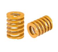 sourcing map Matrice Ressort, 20mm OD 25mm Long 2Pcs Spiral Stamping Light Load Compression Die Ressorts pour Imprimante 3D Électrique Pièce, Jaune