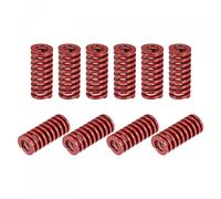 sourcing map Matrice Ressort, 20Pcs 12mm OD 30mm Long Spiral Stamping Medium Load Compression Die Ressorts pour Imprimante 3D Électrique Pièce, Rouge