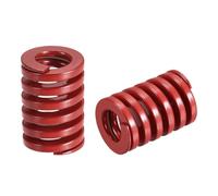 sourcing map Matrice Ressort, 2Pcs 18mm OD 25mm Long Spirale Stampage Moyen Charge Compression Matrice Ressorts pour Imprimante 3D Électrique Pièce, Rouge