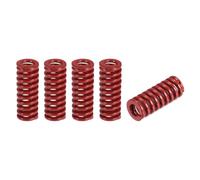 sourcing map Matrice Ressort, 5Pcs 8mm OD 20mm Long Spiral Stamping Medium Load Compression Die Ressorts pour Imprimante 3D Électrique Pièce, Rouge