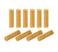 sourcing map Matrice Ressort, 8mm OD 30mm Long 10pcs Spirale Estampage Légère Charge Compression Matrice Ressorts pour Imprimante 3D Électrique Pièce, Jaune