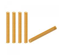 sourcing map Matrice Ressort, 8mm OD 70mm Long 5pcs Spirale Estampage Légère Charge Compression Matrice Ressorts pour Imprimante 3D Électrique Pièce, Jaune