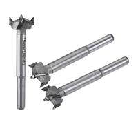 sourcing map Mèche Forstner Bois Pour Défonceuse Foret 17mm 18mm 19mm Dia. Alliage Carbure Acier pointse Tige Ronde Coupe pour Outil Bois Contreplaqué Charnière 3en1 Ensemble