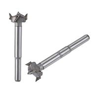 sourcing map Mèche Forstner Bois Pour Défonceuse Foret 18mm 19mm Dia. Alliage Carbure Acier pointse Tige Ronde Coupe pour Outil Bois Contreplaqué Charnière 2en1 Ensemble