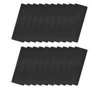 sourcing map Métal Carte, 1.8" x 0.6" Peint Aluminum Plaque pour DIY Laser Gravure Plaque Identification, 0.3mm Épais Noir 20 Pcs