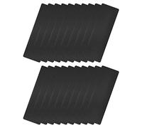 sourcing map Métal Carte, 3.1" x 1.2" Peint Aluminum Plaque pour DIY Laser Gravure Plaque Identification, 0.3mm Épais Noir 20 Pcs