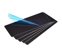 sourcing map Métal Carte 80mm x 30mm x 1mm Anodisé Aluminium Plaque Noir 10 Pcs