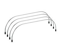 sourcing map Métal Interne Fil Cadres - 9.84" 4Pcs Tubulaire Sac Cadre Arc-Forme Sac Poignées pour Déjeuner Sac Pochette Sac Sac à Dos Bricolage Création