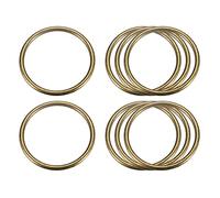 sourcing map Métal Joints Toriques, 8pcs 40mm(1.57") ID 3mm Épaisseur Polyvalent Non soudé Joint Torique Boucle pour Artisanat Ceinture Porte-monnaie Sac Création Matériel, Bronzé