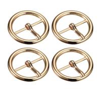 sourcing map Métal Roulette Boucle, 4Pcs 1 Pouce Griffes Ceinture Doré