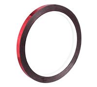 sourcing map Métallisé Polyester Film Ruban, 0,2 pouce x 54,6 yds. Adhésif Miroir Finition Ruban Adhésif pour Détails Accent Paroi, Armoire Artisanat Ruban Adhésif 50m x 5mm, Rouge