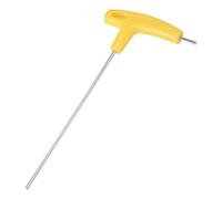 sourcing map Métrique 3mm bras long T-Clé hexagonale poignée finition Chrome