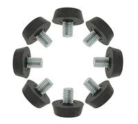 sourcing map Métrique M8 x 1.25 Pieds de Nivellement Réglables 8 Pcs pour Meubles, Protection de Sol pour Pieds de Table, de Bureau Ou d'Armoire