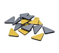 sourcing map Meuble Curseurs, 20pcs 35x35x45mm - PTFE Triangle Appareil Curseur, Auto-adhésif Chaise Glides, Chaise Jambe Sol Protecteurs pour Tapis Bois Dur Plancher