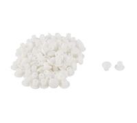 sourcing map Meubles Bouchon Plastique 5 mm Trou de perçage pour Chevilles 130pcs Insert Blanc