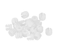 sourcing map Meubles Plastique Insert Écrous, 11mmx10.5mm 24pcs Nylon Expansion Écrou pour Charnière Autotaraudant Vis, Meubles Connexion