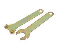 sourcing map Meuleuse angle écrou blocage clé serrage outils main 118mm Long 2 en 1 Set