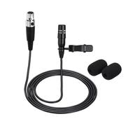 sourcing map Micro cravate à condensateur, mini XLR 4 broches TA4F avec col à condensateur unidirectionnel filaire 1 m pour présentateurs, musiciens, acteurs