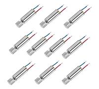 sourcing map Micro Mini Coupe Creuse Vibration Moteurs DC 1.5V-5V 80mA Téléphone Cellulaire Électrique Moteur avec Magnétique 21x6mm 10Pcs