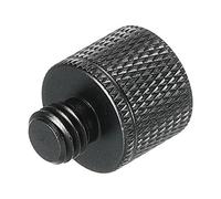 sourcing map Micro Pied Adaptateur 1/4 Femelle vers M8 Mâle Caméra Vis Filetage Adaptateur pour Microphone Trépied Support Noir