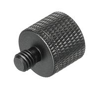 sourcing map Micro Pied Adaptateur 3/8 Femelle à M6 Mâle Caméra Vis Filetage Adaptateur pour Microphone Trépied Support Noir