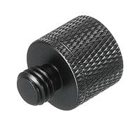 sourcing map Micro Pied Adaptateur 3/8 Femelle à M8 Mâle Caméra Vis Filetage Adaptateur pour Microphone Trépied Support Noir