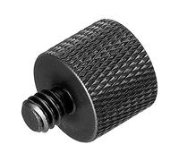 sourcing map Micro Pied Adaptateur 3/8 Femelle x 1/4 Mâle Caméra Vis Filetage Adaptateur pour Microphone Trépied Support Noir