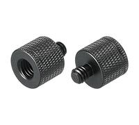 sourcing map Micro Pied Adaptateur M8 Femelle vers 1/4 Mâle Caméra Vis Filetage Adaptateur pour Microphone Trépied Support Noir 2 Pack