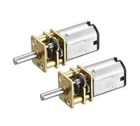 sourcing map Micro Vitesse Réduction Engrenage Moteur, DC 3V 20RPM avec Plein Métal Boîte Vitesses pour Bricolage RC Avion, Modèle Voiture Paquet de 2