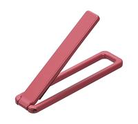 sourcing map Mince Cellulaires Béquille, Horizontal & Vertical Bureau Support, Coller Pliable Téléphone Support pour Plupart Cellulaires, Tablettes, Rouge