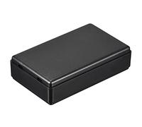 sourcing map Mini Antipoussière Jonction Boîte 58x35x15mm ABS pour Électrique Projet Noir Paquet de 4