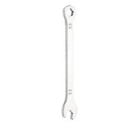 sourcing map Mini clé mixte super fine de 5,5 mm métrique à 12 points et extrémité ouverte en acier inoxydable à double extrémité pour automobile, tuyaux, meubles, machines, réparation de bricolage