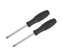 sourcing map Mini Cruciforme Tournevis, 5.0mm Croix Tête avec Antidérapant Poignée pour Petit Appareils électroménagers, 2 Pcs