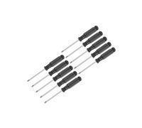 sourcing map- Mini Fendue Tournevis, 2.5mm Plat Tête avec Noir Poignée pour Petit Appareils électroménagers, 10 pièces