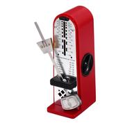 sourcing map Mini métronome mécanique professionnel de haute précision pour piano, guitare, violon, ukulélé, rouge
